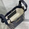 Small Signature Bucket Bag Blue Dior Oblique Jacquard