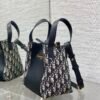 Small Signature Bucket Bag Blue Dior Oblique Jacquard