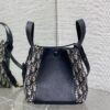 Small Signature Bucket Bag Blue Dior Oblique Jacquard