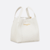 Dior Medium Signature Bucket Bag White
