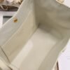 Dior Medium Signature Bucket Bag White