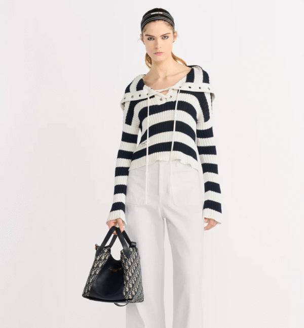 Dior Medium Signature Bucket Bag Blue Dior Oblique Jacquard