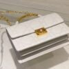 Medium Dior Ange Bag White Calfskin
