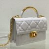 Medium Dior Ange Bag White Calfskin