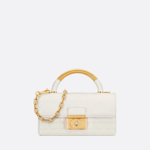 Mini Dior Ange Bag White Calfskin