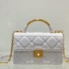 Medium Dior Ange Bag White Calfskin