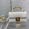 Mini Dior Ange Bag White Calfskin