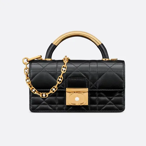 Mini Dior Ange Bag Black Calfskin