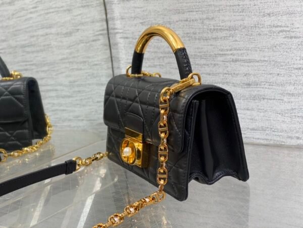 Mini Dior Ange Bag Black Calfskin