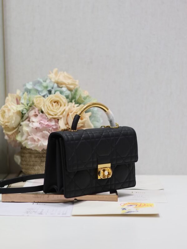 Medium Dior Ange Bag Black