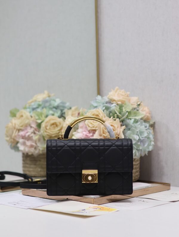 Medium Dior Ange Bag Black