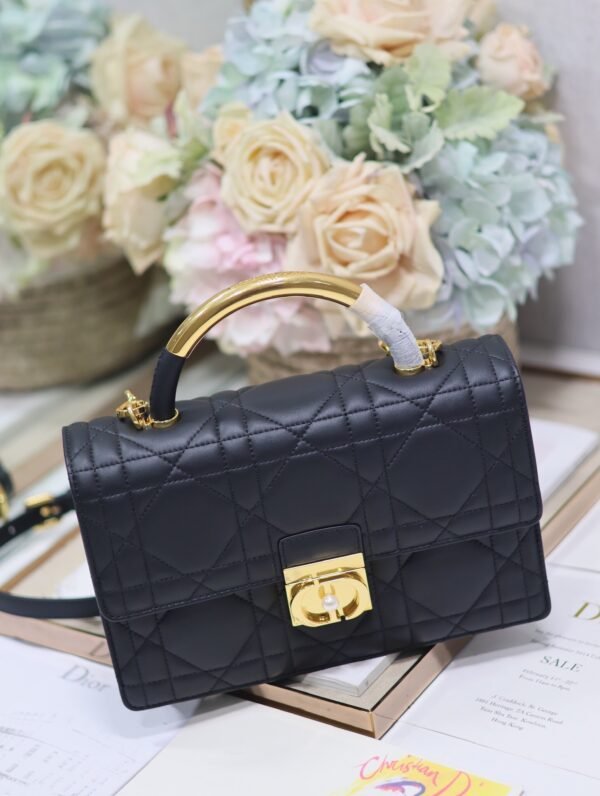 Medium Dior Ange Bag Black