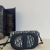 Mini Dior CD Signature Messenger Oblique Motif Canvas Blue