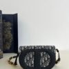 Mini Dior CD Signature Messenger Oblique Motif Canvas Blue