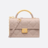 Medium Dior Ange Bag Beige Calfskin