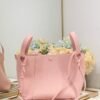 Dior Medium Signature Bucket Bag Pink Grained Calfskin