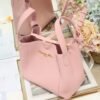 Dior Medium Signature Bucket Bag Pink Grained Calfskin