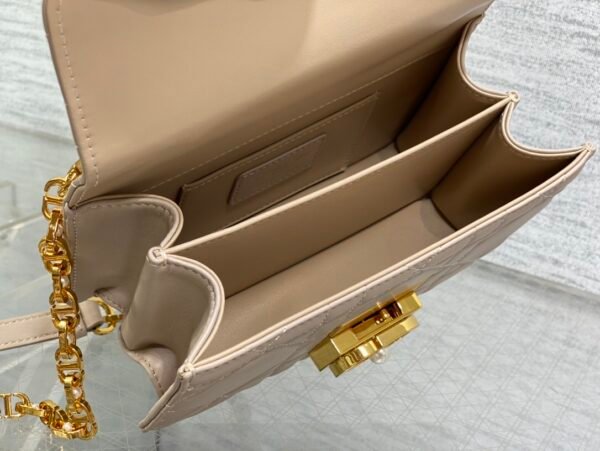 Mini Dior Ange Bag Beige Calfskin