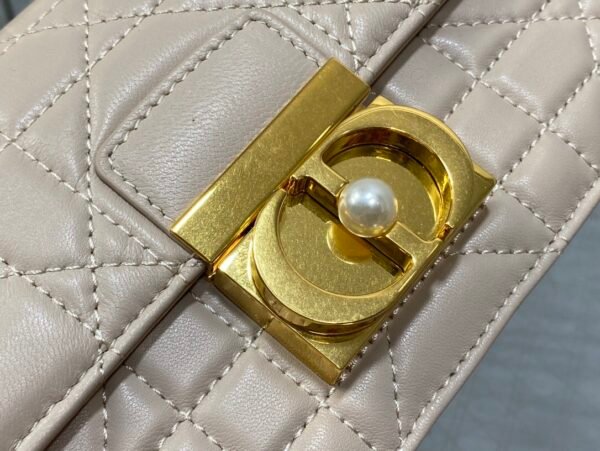 Mini Dior Ange Bag Beige Calfskin