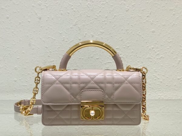 Mini Dior Ange Bag Beige Calfskin