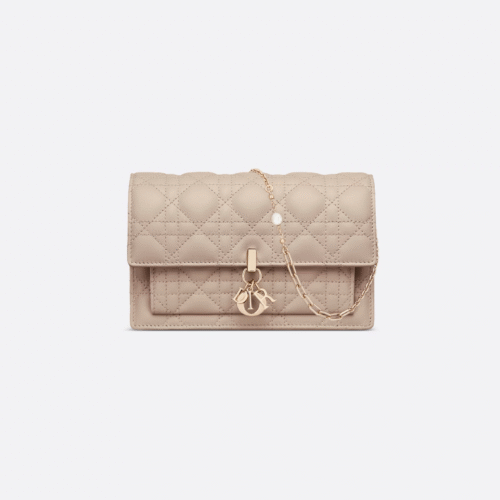 My Dior Daily Pouch with Chain Apricot color
