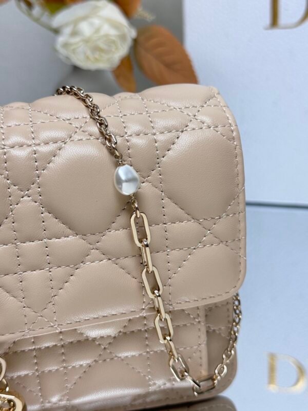 My Dior Daily Pouch with Chain Apricot color