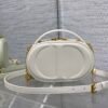 Dior CD Signature Oval Camera Bag white