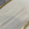 Dior CD Signature Oval Camera Bag white