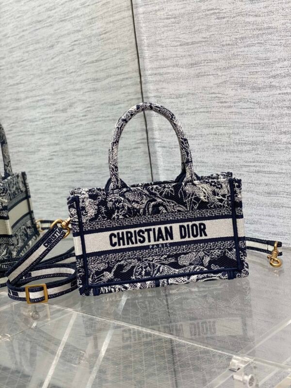 Mini Dior Book Tote Blue