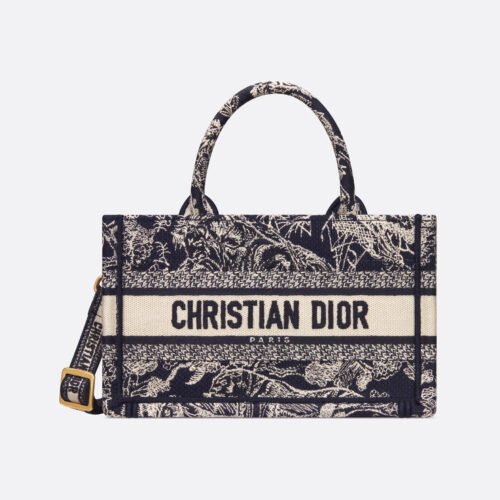 Mini Dior Book Tote Blue