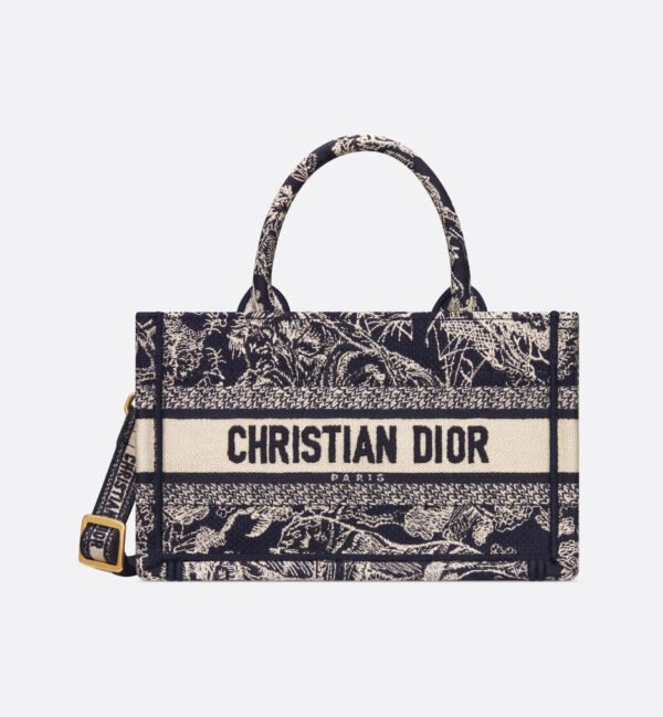 Mini Dior Book Tote Blue
