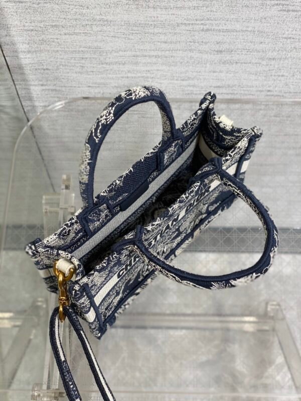Mini Dior Book Tote Blue