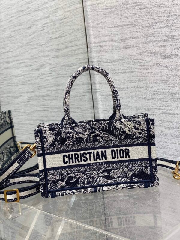 Mini Dior Book Tote Blue