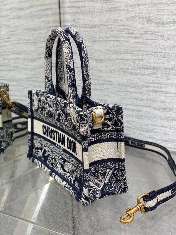 Mini Dior Book Tote Blue