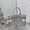 Mini Dior Book Tote Grey