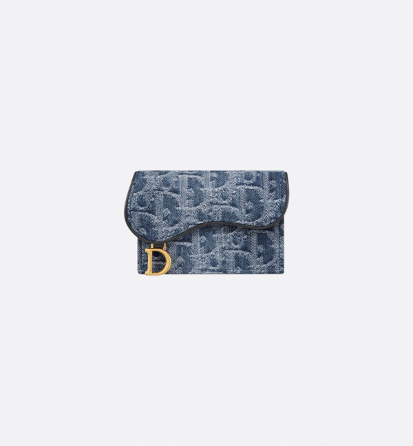 Dior Saddle Bloom Card Holder