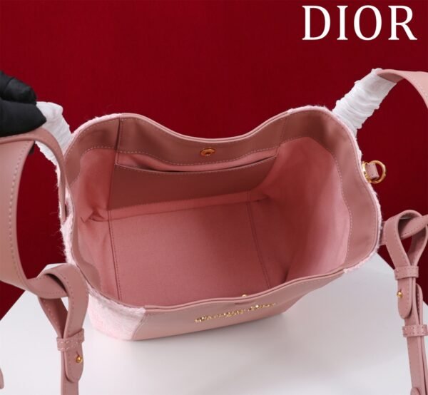 Dior Medium Signature Bucket Bag Pink