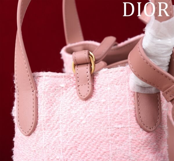 Dior Medium Signature Bucket Bag Pink