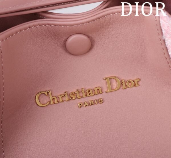 Dior Small Signature Bucket Bag Pink
