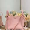 Dior Small Signature Bucket Bag Pink Grained Calfskin