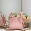 Dior Small Signature Bucket Bag Pink Grained Calfskin