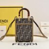 Sunshine Mini FF-Jacquard Cross-Body Bag