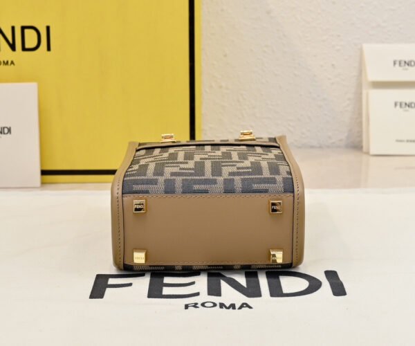Sunshine Mini FF-Jacquard Cross-Body Bag