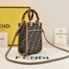 Sunshine Mini FF-Jacquard Cross-Body Bag