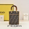 Sunshine Mini FF-Jacquard Cross-Body Bag