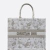 Large Dior Book Tote Golden Butterfly
