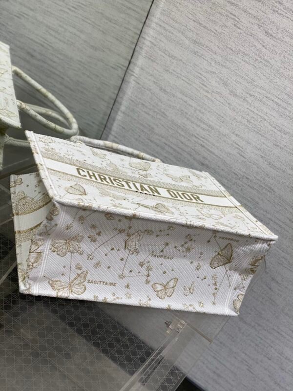 Medium Dior Book Tote Golden Butterfly