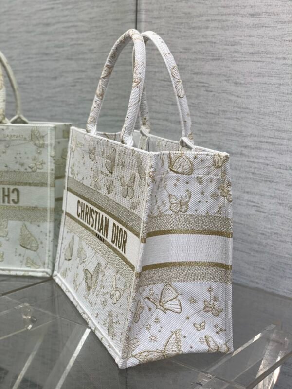Medium Dior Book Tote Golden Butterfly
