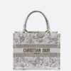 Small Dior Book Tote Golden Butterfly