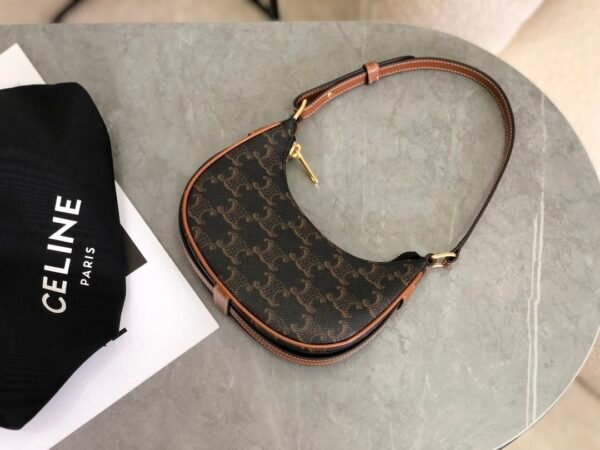 CELINE Mini Ava Triomphe Canvas Shoulder Bag